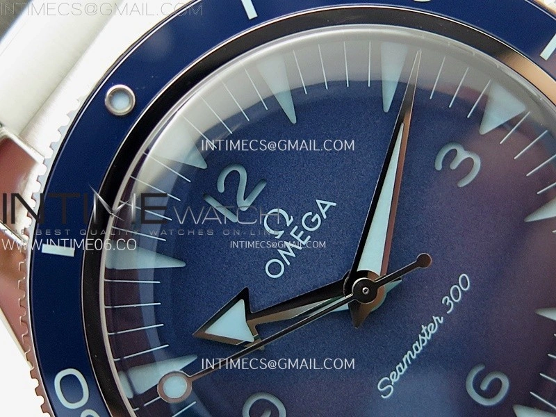 Seamaster 300 Master Spectre 234.30.41.21.03.002 SS VSF Best Edition Blue Dial on Bracelet A8912
